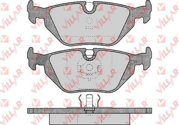 Villar 626.0463 - Brake Pad Set, disc brake autospares.lv