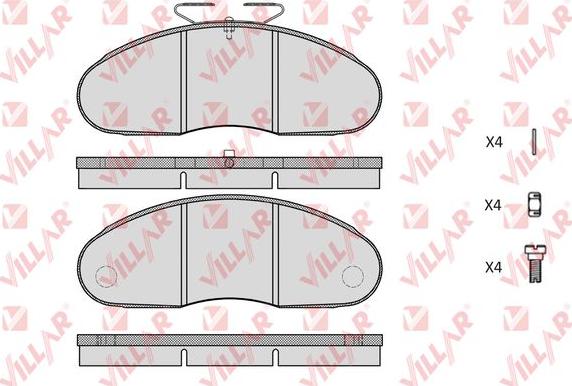 Villar 626.0414 - Brake Pad Set, disc brake autospares.lv