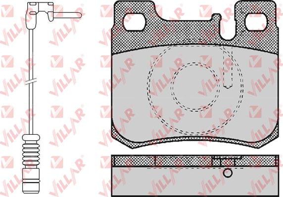 Villar 626.0485A - Brake Pad Set, disc brake autospares.lv