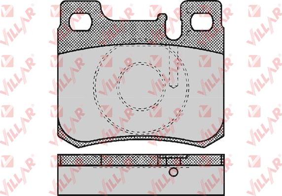 Villar 626.0485 - Brake Pad Set, disc brake autospares.lv