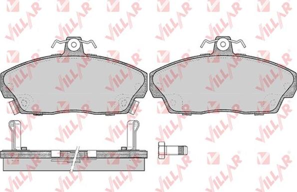 Villar 626.0430 - Brake Pad Set, disc brake autospares.lv