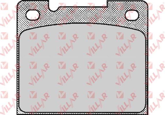 Villar 626.0438 - Brake Pad Set, disc brake autospares.lv