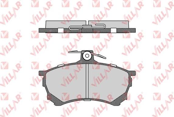 Villar 626.0420 - Brake Pad Set, disc brake autospares.lv