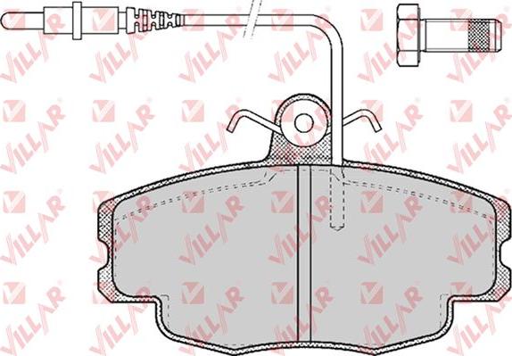 Villar 626.0422 - Brake Pad Set, disc brake autospares.lv