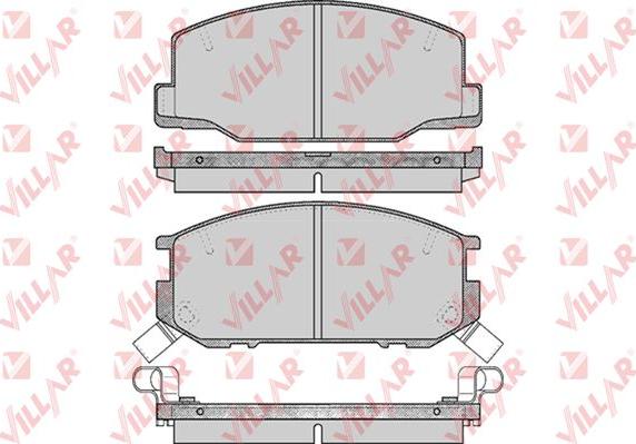 Villar 626.0553 - Brake Pad Set, disc brake autospares.lv