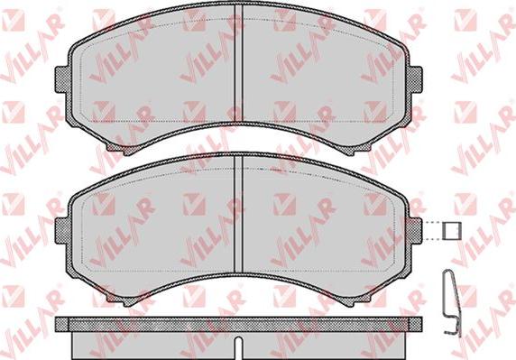 Villar 626.0569 - Brake Pad Set, disc brake autospares.lv