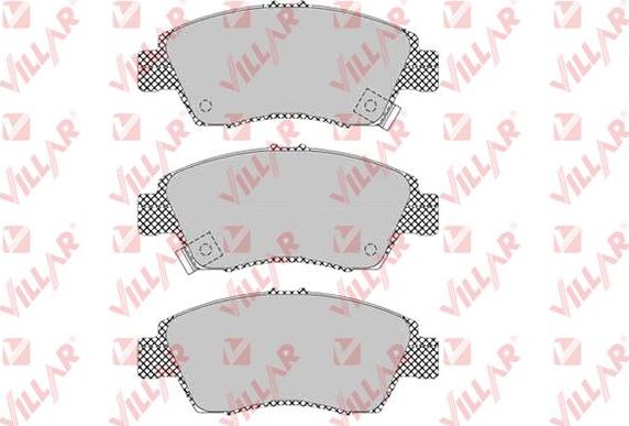 Villar 626.0564 - Brake Pad Set, disc brake autospares.lv