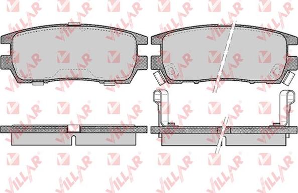 Villar 626.0518 - Brake Pad Set, disc brake autospares.lv