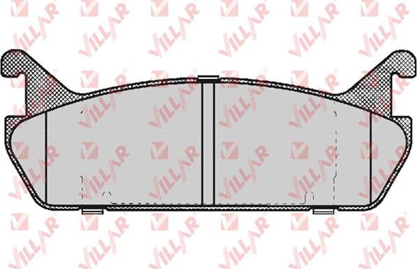 Villar 626.0513 - Brake Pad Set, disc brake autospares.lv