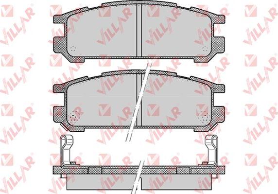 Villar 626.0517 - Brake Pad Set, disc brake autospares.lv