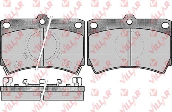 Villar 626.0587 - Brake Pad Set, disc brake autospares.lv