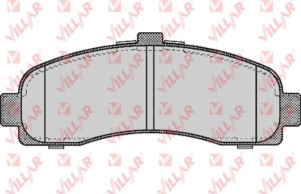 Villar 626.0539 - Brake Pad Set, disc brake autospares.lv