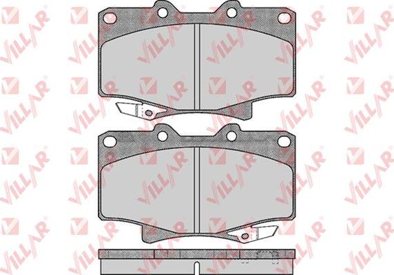 Villar 626.0537 - Brake Pad Set, disc brake autospares.lv