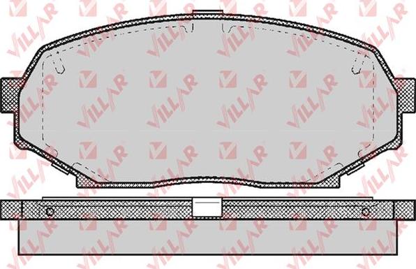 Villar 626.0525 - Brake Pad Set, disc brake autospares.lv