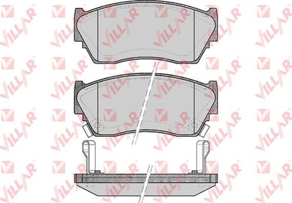 Villar 626.0520 - Brake Pad Set, disc brake autospares.lv