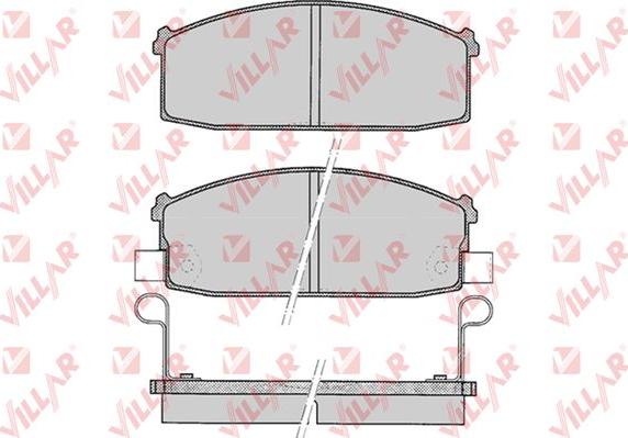 Villar 626.0527 - Brake Pad Set, disc brake autospares.lv