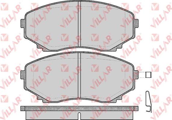 Villar 626.0570 - Brake Pad Set, disc brake autospares.lv