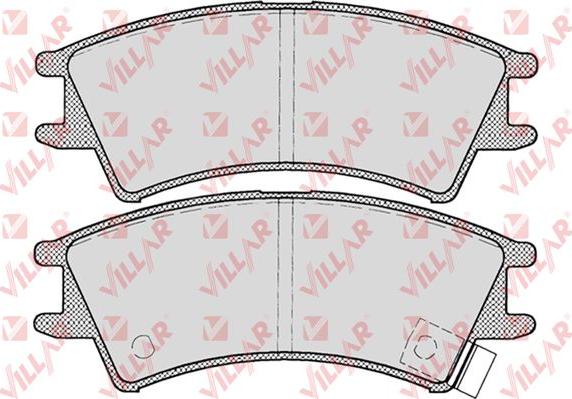 Villar 626.0695 - Brake Pad Set, disc brake autospares.lv