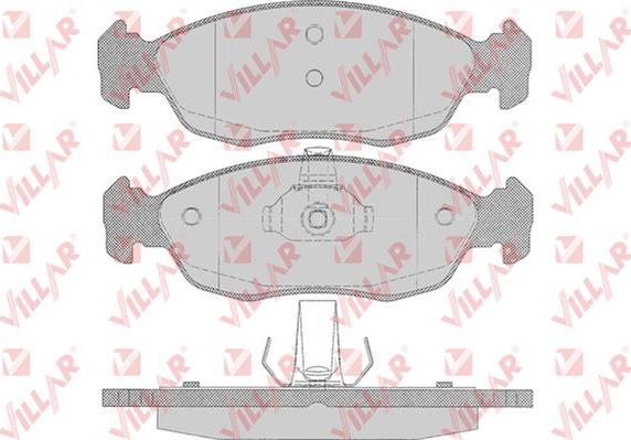 Villar 626.0644 - Brake Pad Set, disc brake autospares.lv