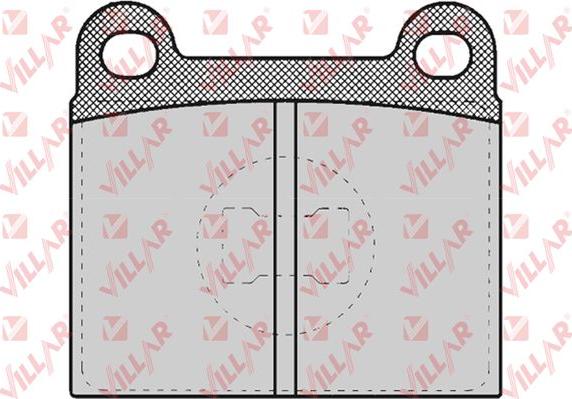 Villar 626.0659 - Brake Pad Set, disc brake autospares.lv