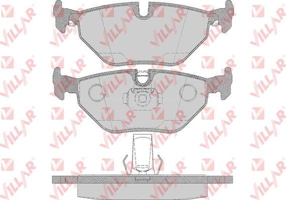 Villar 626.0650 - Brake Pad Set, disc brake autospares.lv