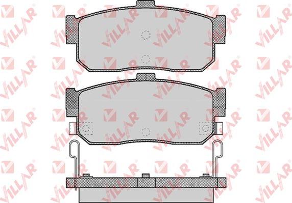 Villar 626.0602 - Brake Pad Set, disc brake autospares.lv