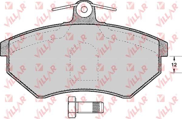 Villar 626.0613 - Brake Pad Set, disc brake autospares.lv