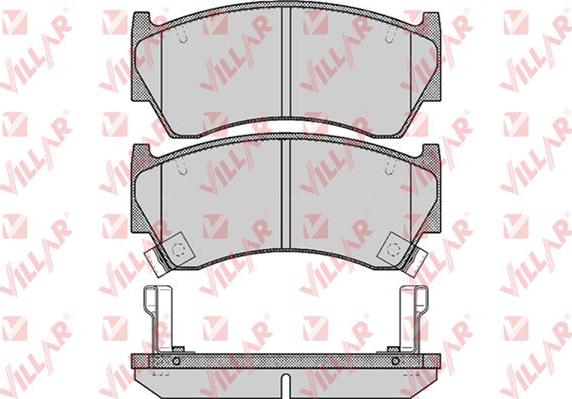 Villar 626.0617 - Brake Pad Set, disc brake autospares.lv