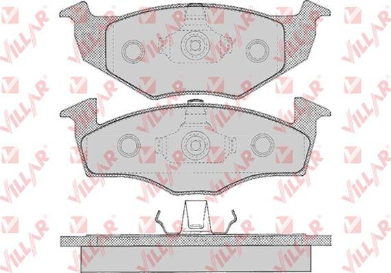 Villar 626.0627 - Brake Pad Set, disc brake autospares.lv