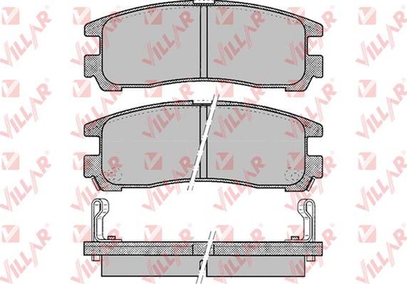 Villar 626.0043 - Brake Pad Set, disc brake autospares.lv