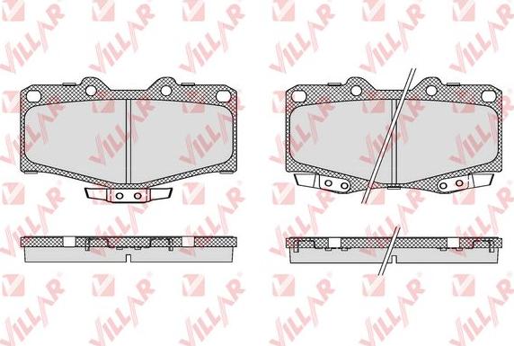 Villar 626.0058 - Brake Pad Set, disc brake autospares.lv