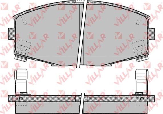 Villar 626.0065 - Brake Pad Set, disc brake autospares.lv