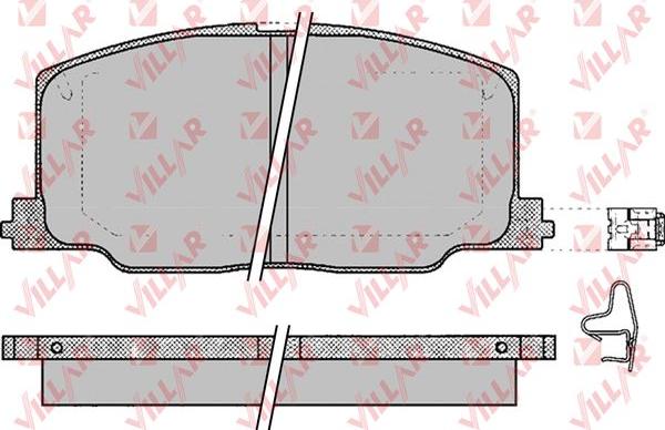 Villar 626.0068 - Brake Pad Set, disc brake autospares.lv