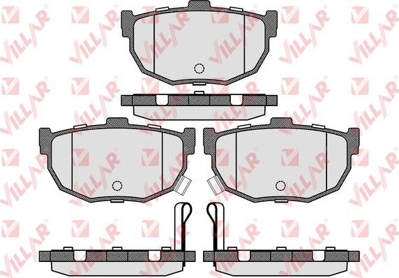 Villar 626.0089 - Brake Pad Set, disc brake autospares.lv