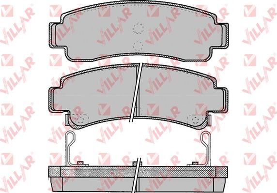 Villar 626.0088 - Brake Pad Set, disc brake autospares.lv