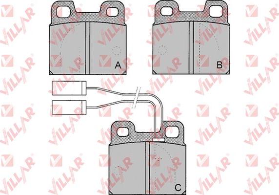 Villar 626.0030 - Brake Pad Set, disc brake autospares.lv