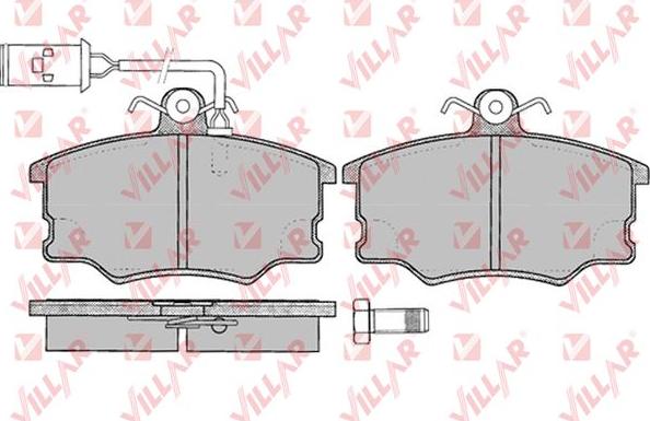 Villar 626.0033 - Brake Pad Set, disc brake autospares.lv