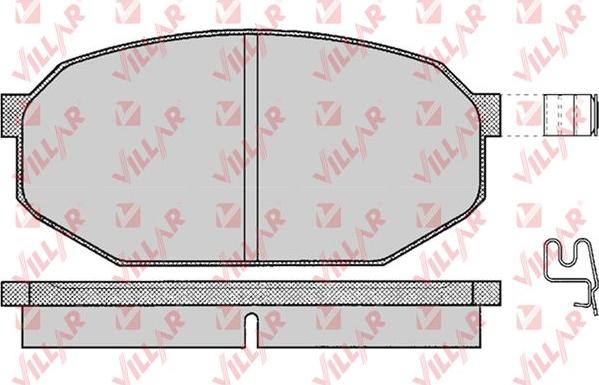 Villar 626.0198 - Brake Pad Set, disc brake autospares.lv