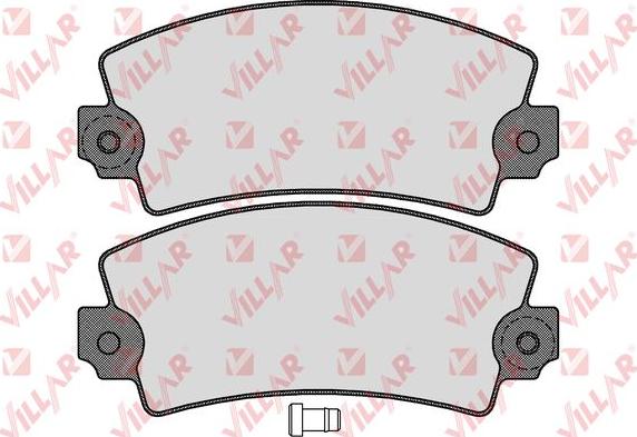 Villar 626.0117 - Brake Pad Set, disc brake autospares.lv