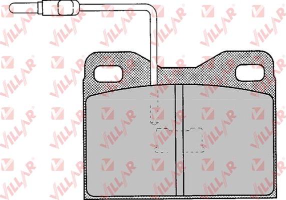 Villar 626.0121 - Brake Pad Set, disc brake autospares.lv