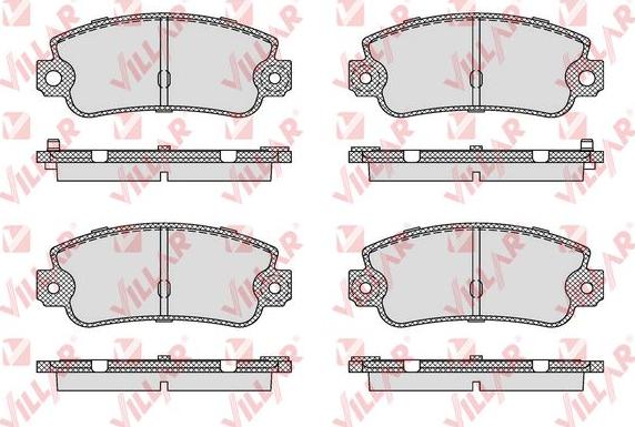 Villar 626.0128 - Brake Pad Set, disc brake autospares.lv