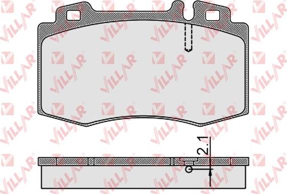 Villar 626.0899 - Brake Pad Set, disc brake autospares.lv