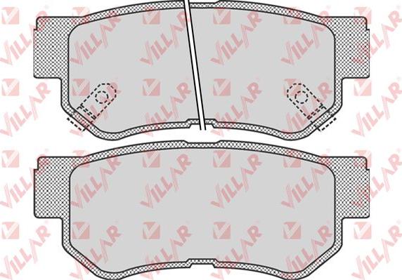 Villar 626.0848 - Brake Pad Set, disc brake autospares.lv