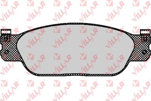 Villar 626.0843 - Brake Pad Set, disc brake autospares.lv