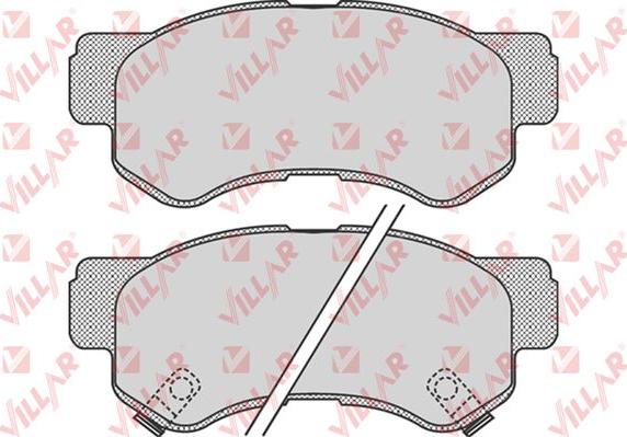 Villar 626.0847 - Brake Pad Set, disc brake autospares.lv