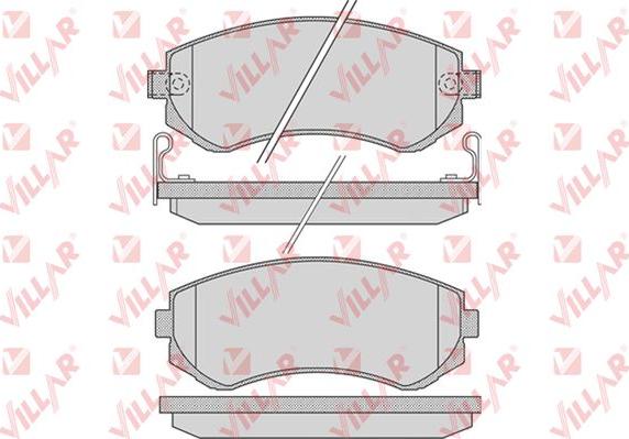 Villar 626.0856 - Brake Pad Set, disc brake autospares.lv