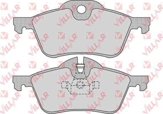 Villar 626.0851 - Brake Pad Set, disc brake autospares.lv