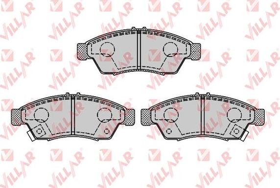 Villar 626.0852 - Brake Pad Set, disc brake autospares.lv