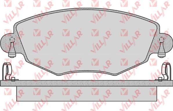 Villar 626.0865 - Brake Pad Set, disc brake autospares.lv