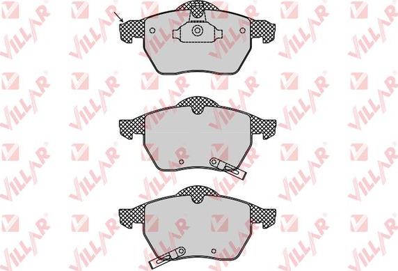 Villar 626.0812 - Brake Pad Set, disc brake autospares.lv